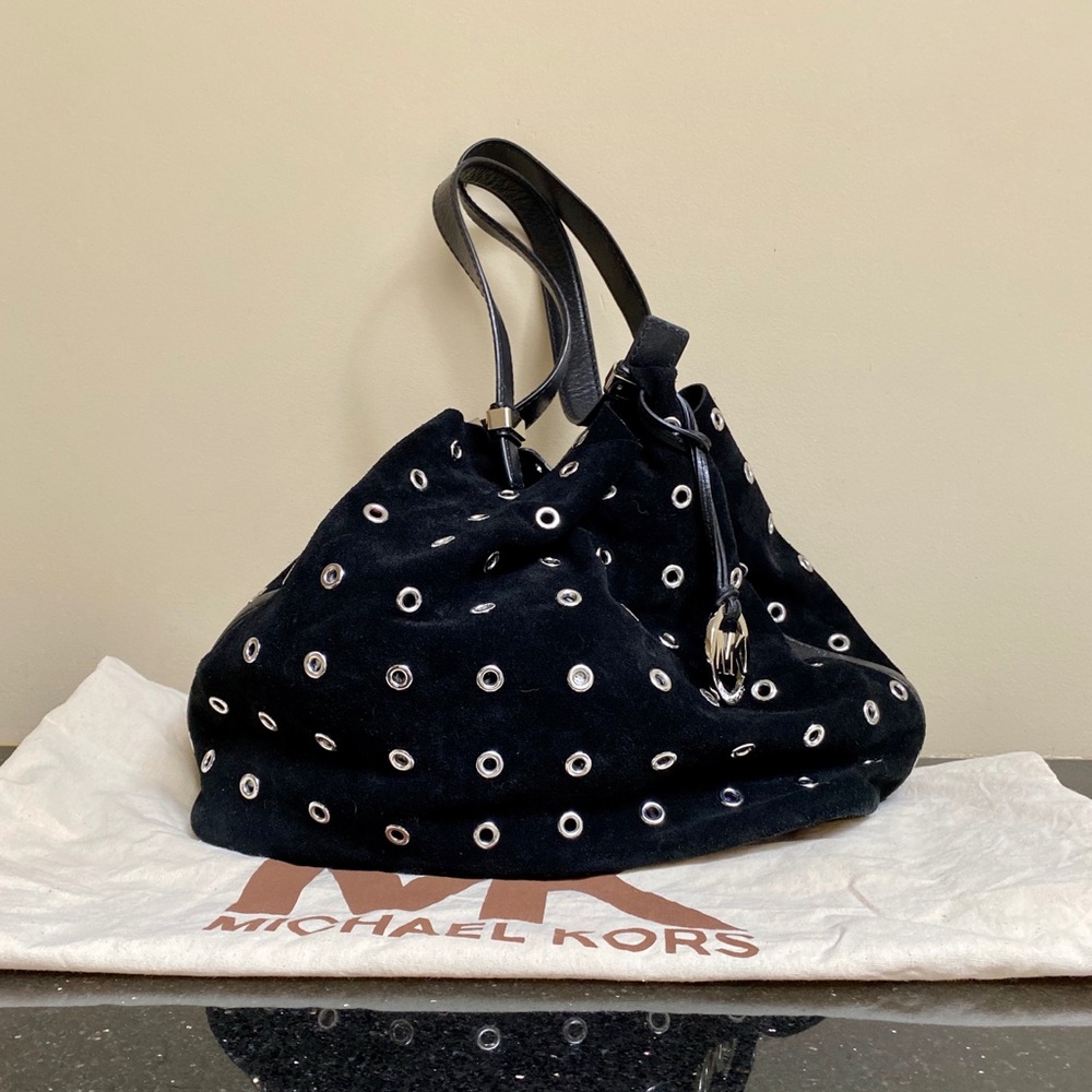 Michael Kors Colgate Grommet Suede Tote